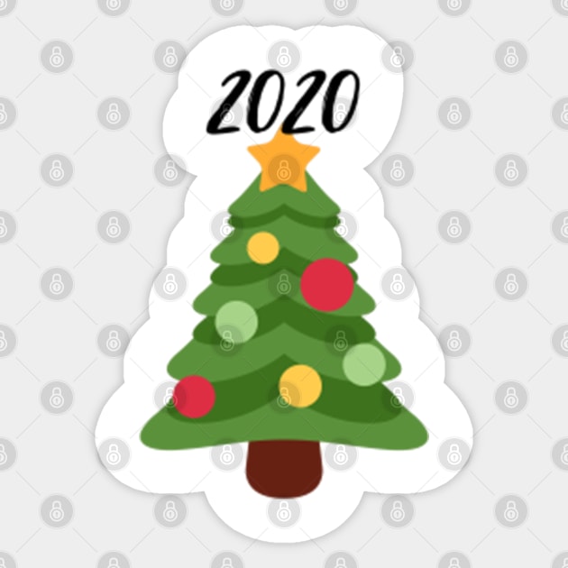 green christmas tree 2020 illustration Sticker by Artistic_st